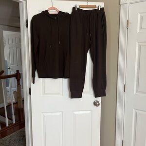 Comfrt Brown Hoodie and Jogger Set